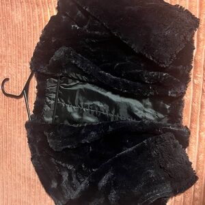 Unk Black Fuzzy Kids Jacket